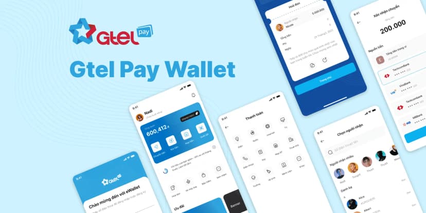 Gtel Wallet Mobile App Desgin