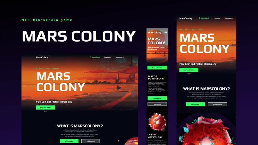 Mars Colony Web Design